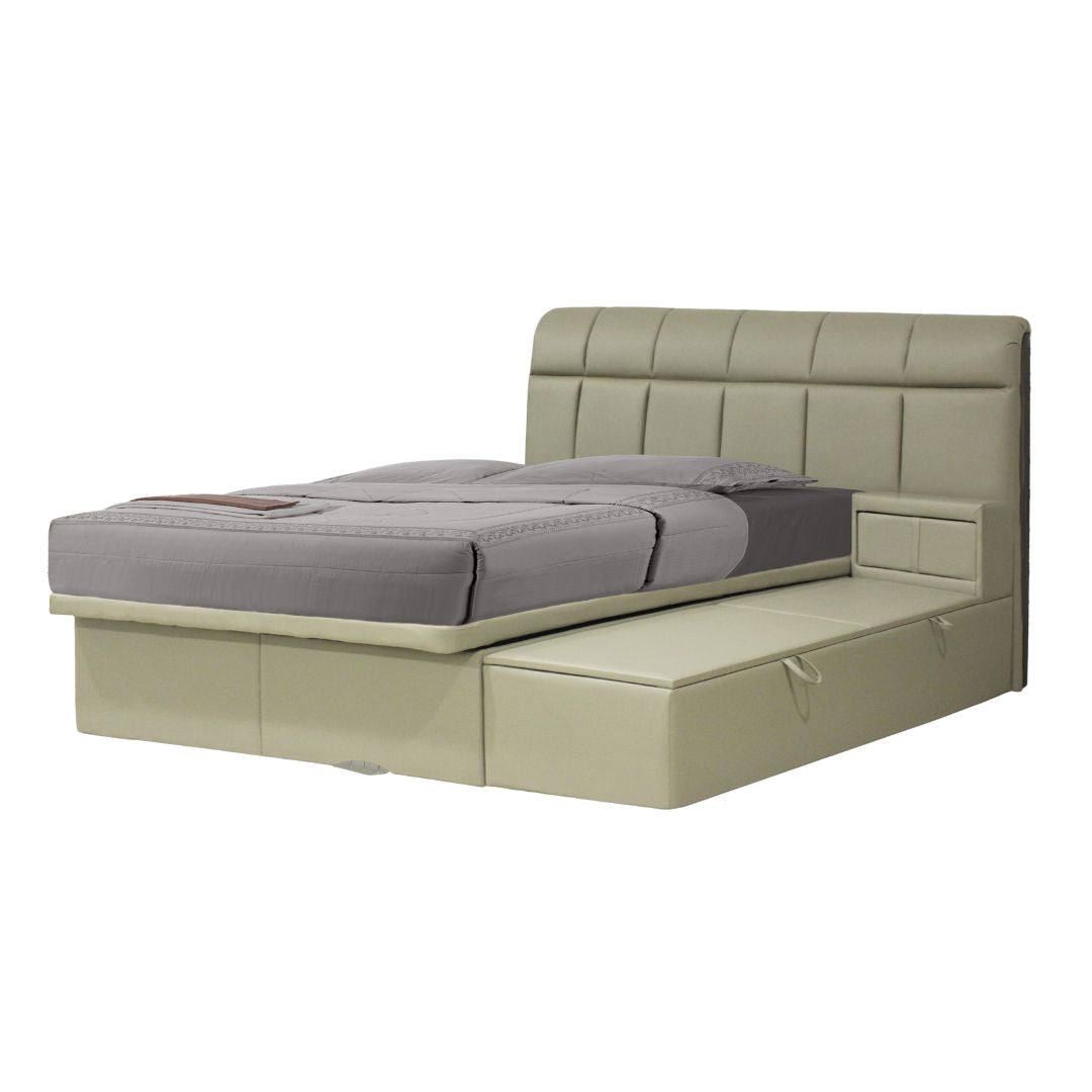Storage Bed with Side Platform