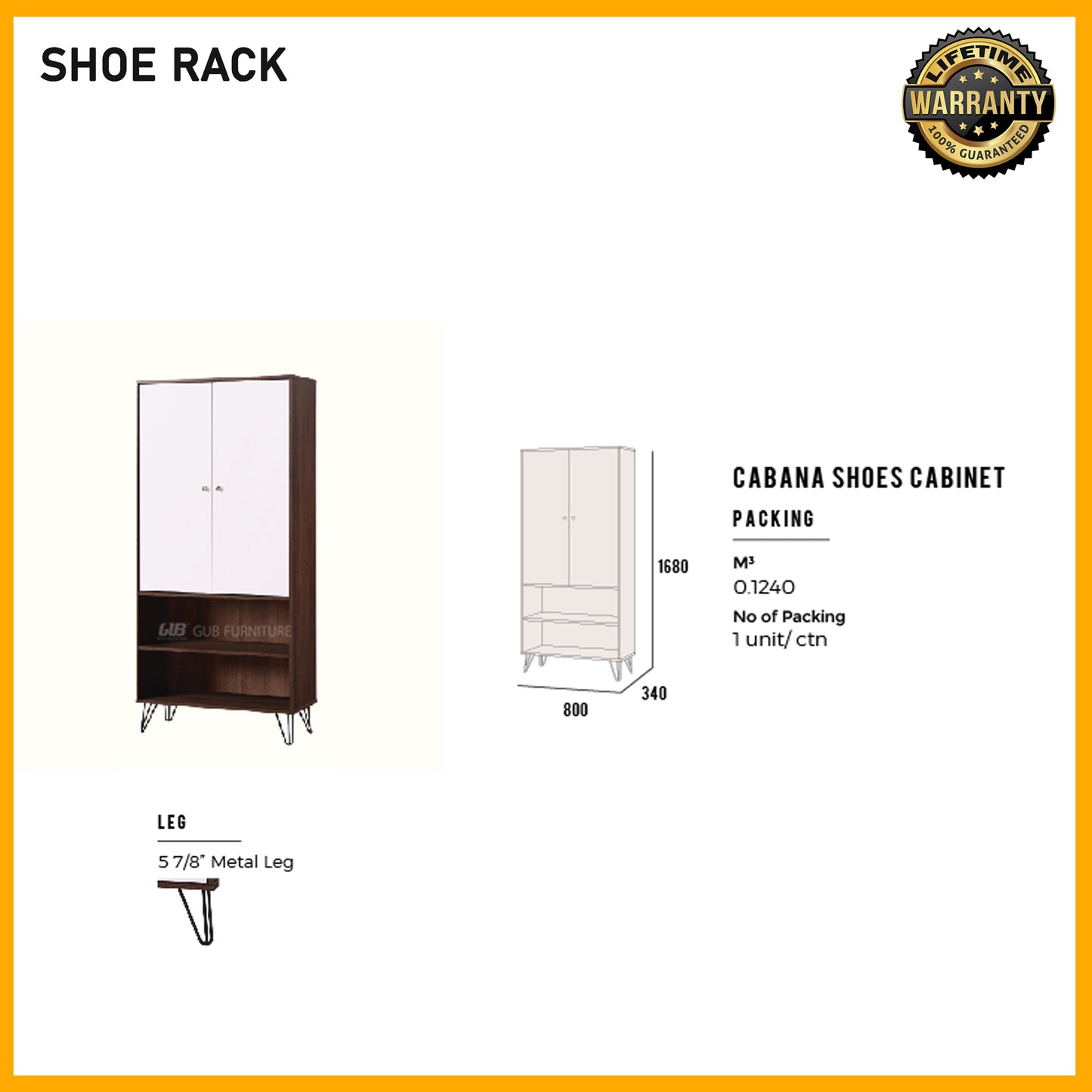 SMARTBED | Shoe Cabinet | Cabana 800x340x1680