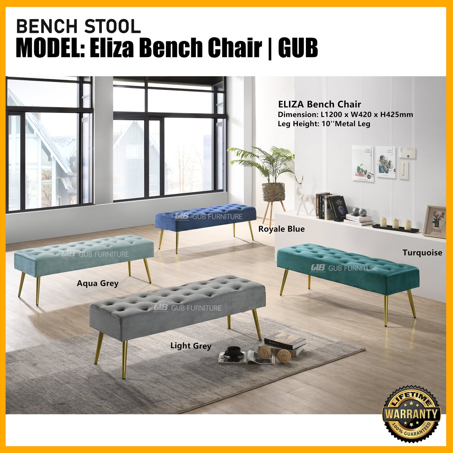 Bench Stool-Eliza | GUB