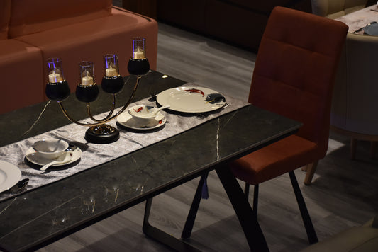 The Ultimate Dining Experience with Our Cultured Marble, Sintered Stone, and Ceramic Dining Table