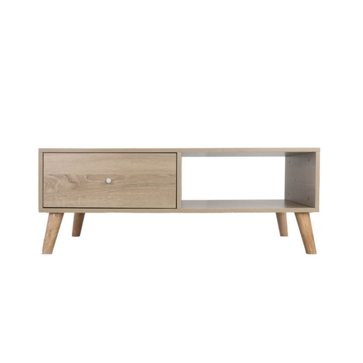 Coffee Table Wood with 2 Drawers