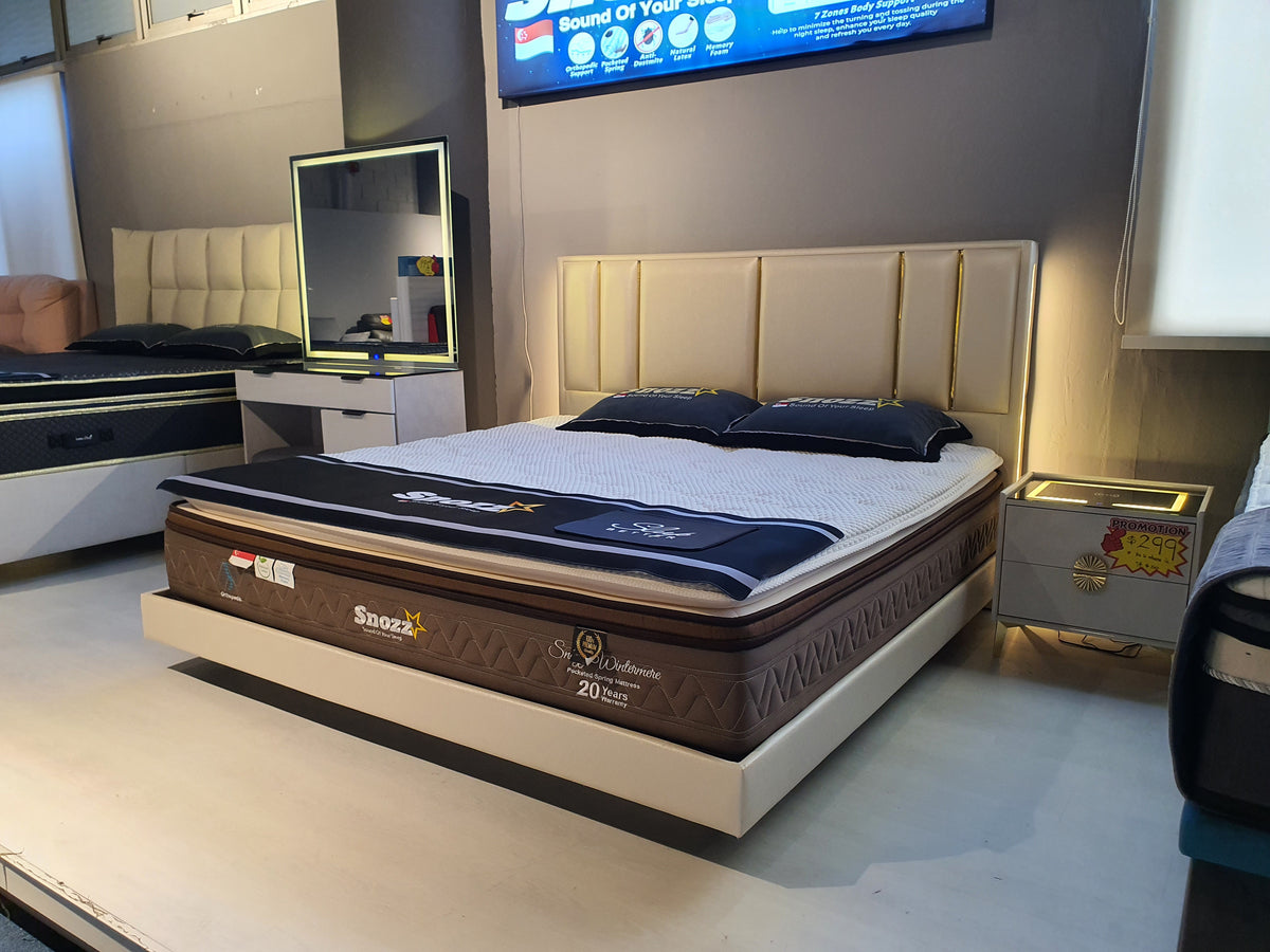 King Size Floating Divan Bed with LED | Display Clearance (1 Pc Only)