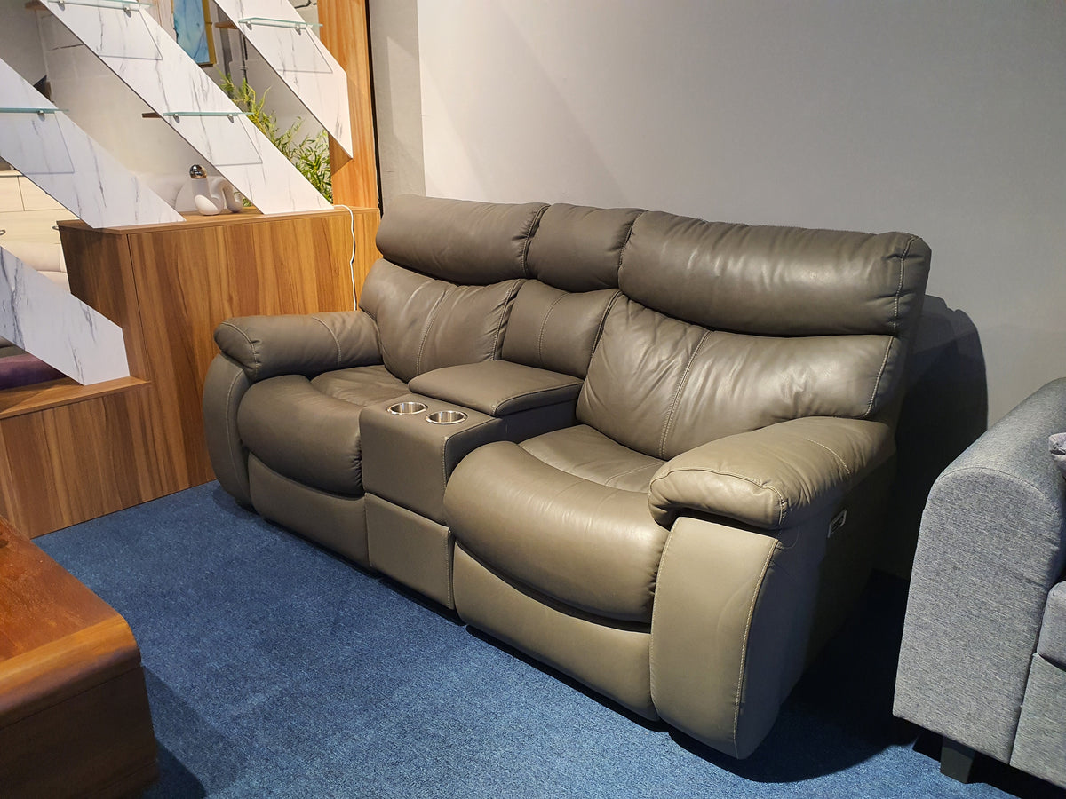 Italian Leather Electric Recliner Sofa | Display Clearance (1 Pc Only)