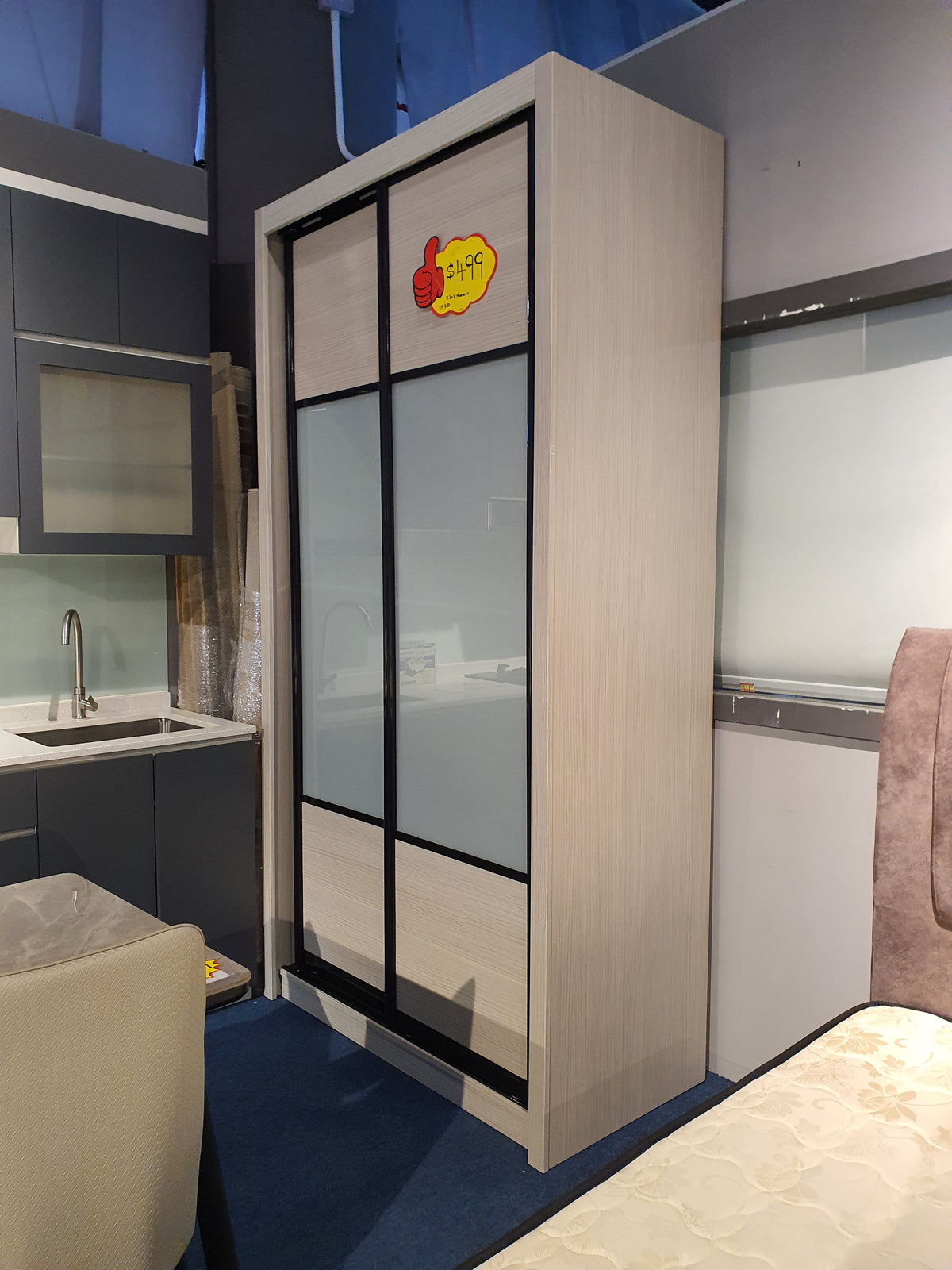 4ft Sliding Wardrobe | Display Clearance (1 Pc Only)