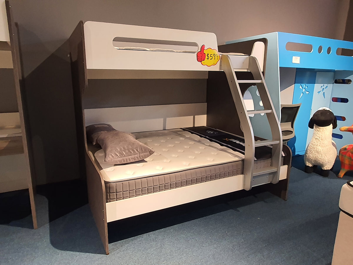 Super Single + Queen Bunk Bed | Display Clearance (1 Pc Only)