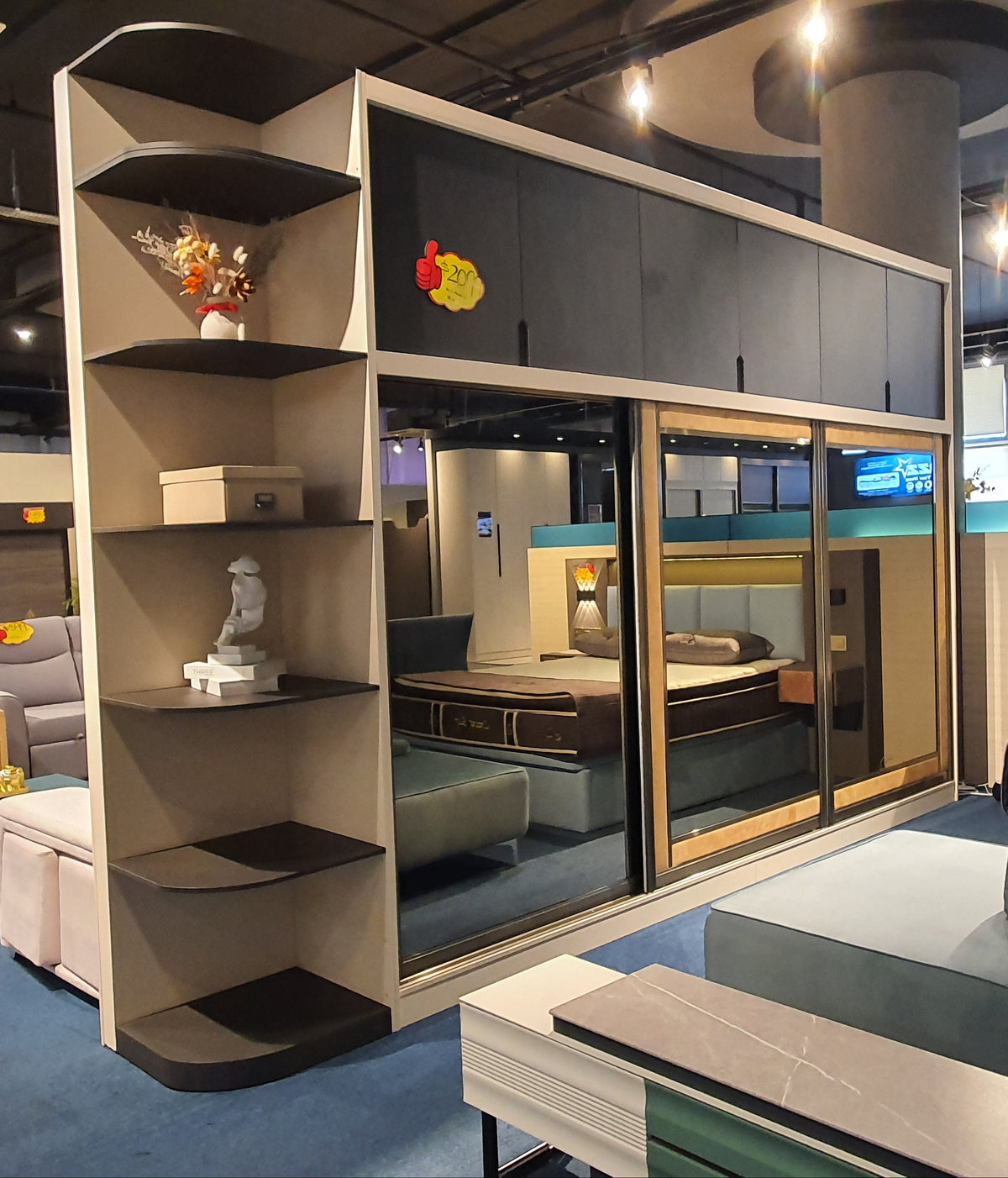14ft Built-In Sliding Wardrobe | Display Clearance (1 Pc Only)
