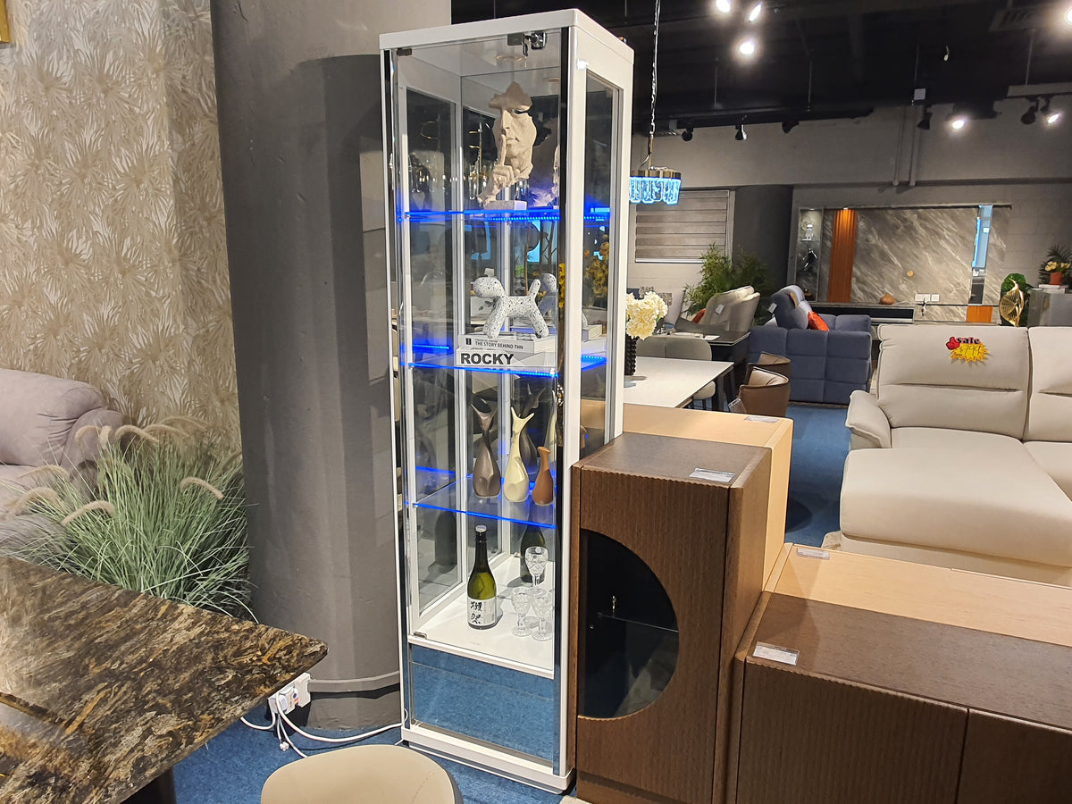 White Glass Display Cabinet #1 | Display Clearance (1 Pc Only)
