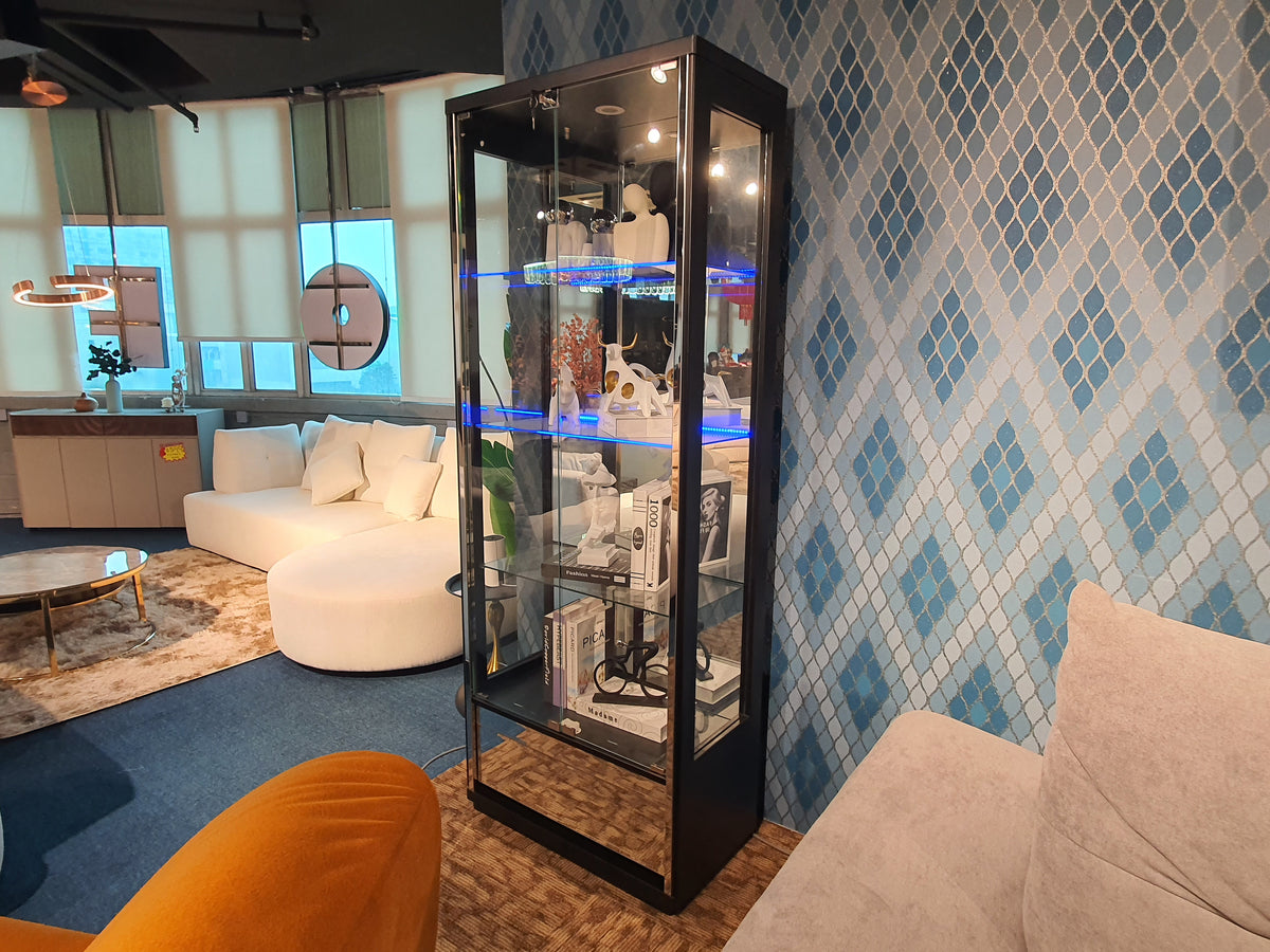 Black Glass Display Cabinet #1 | Display Clearance (1 Pc Only)