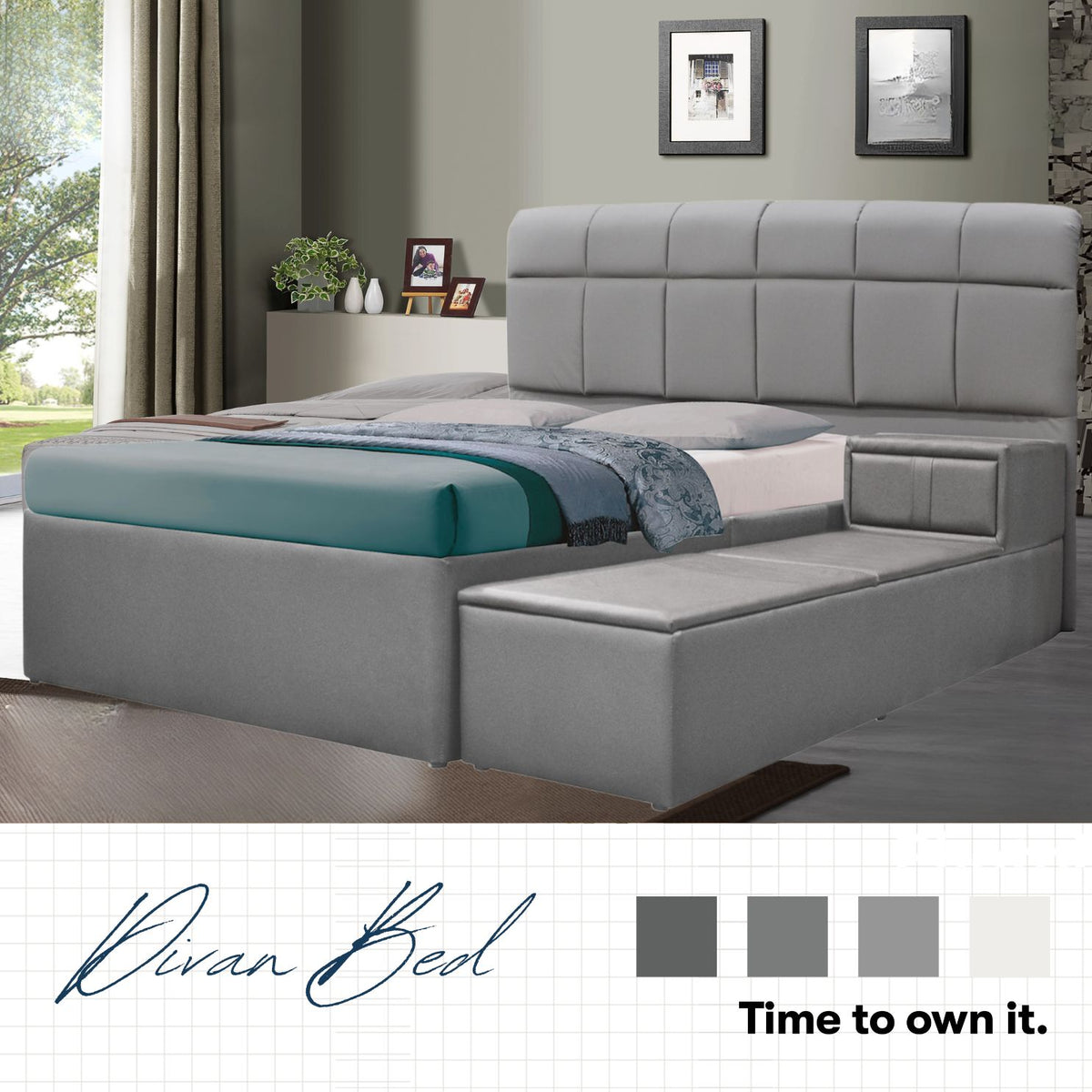 Divan Bed with Side Drawer