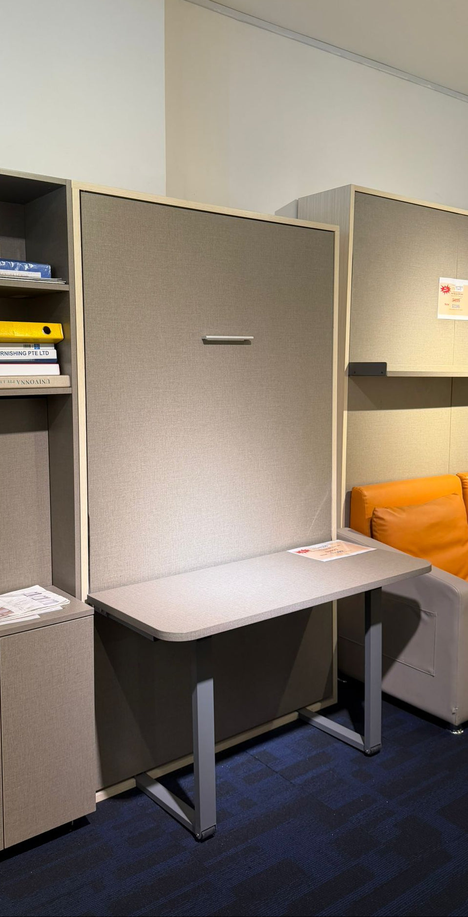 Super Single Vertical Murphy Bed | Display Clearance | 1 Pc Only | $1,299 Nett