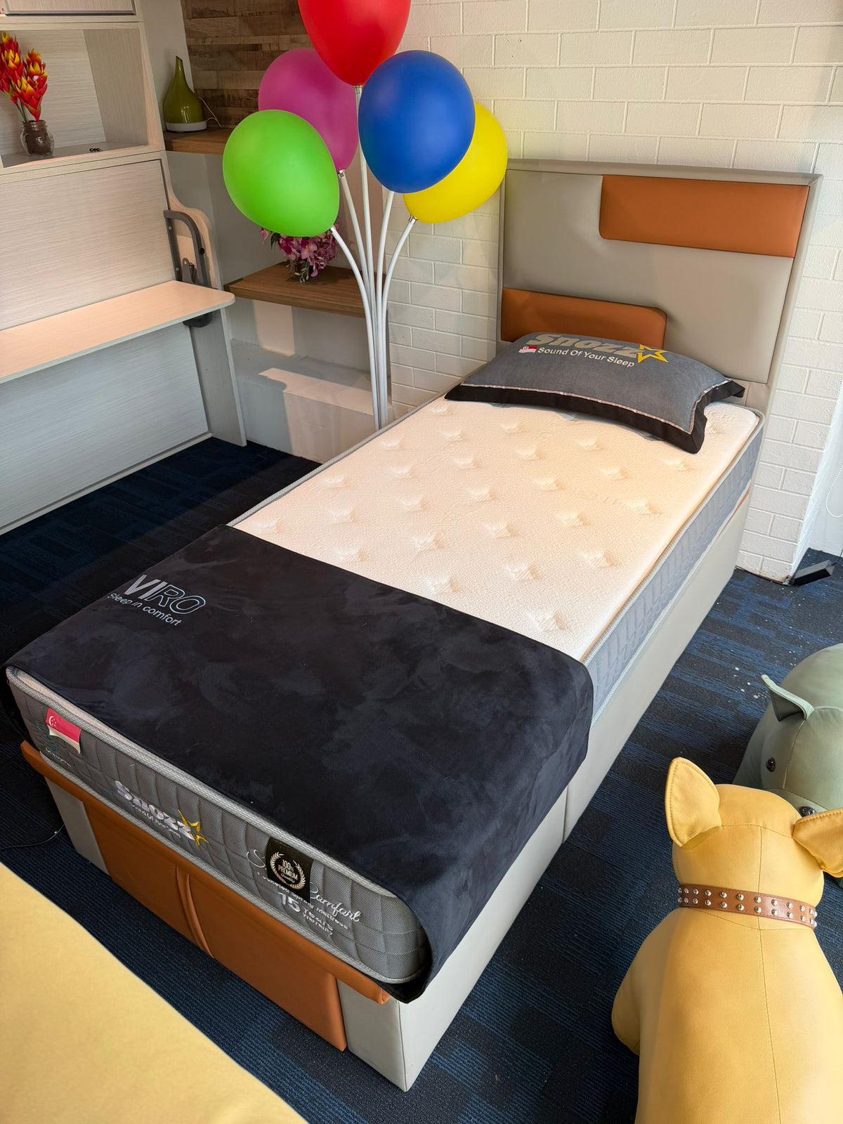 Single Hybrid Storage Bedframe | Display Clearance | 1 Pc Only | $268 Nett