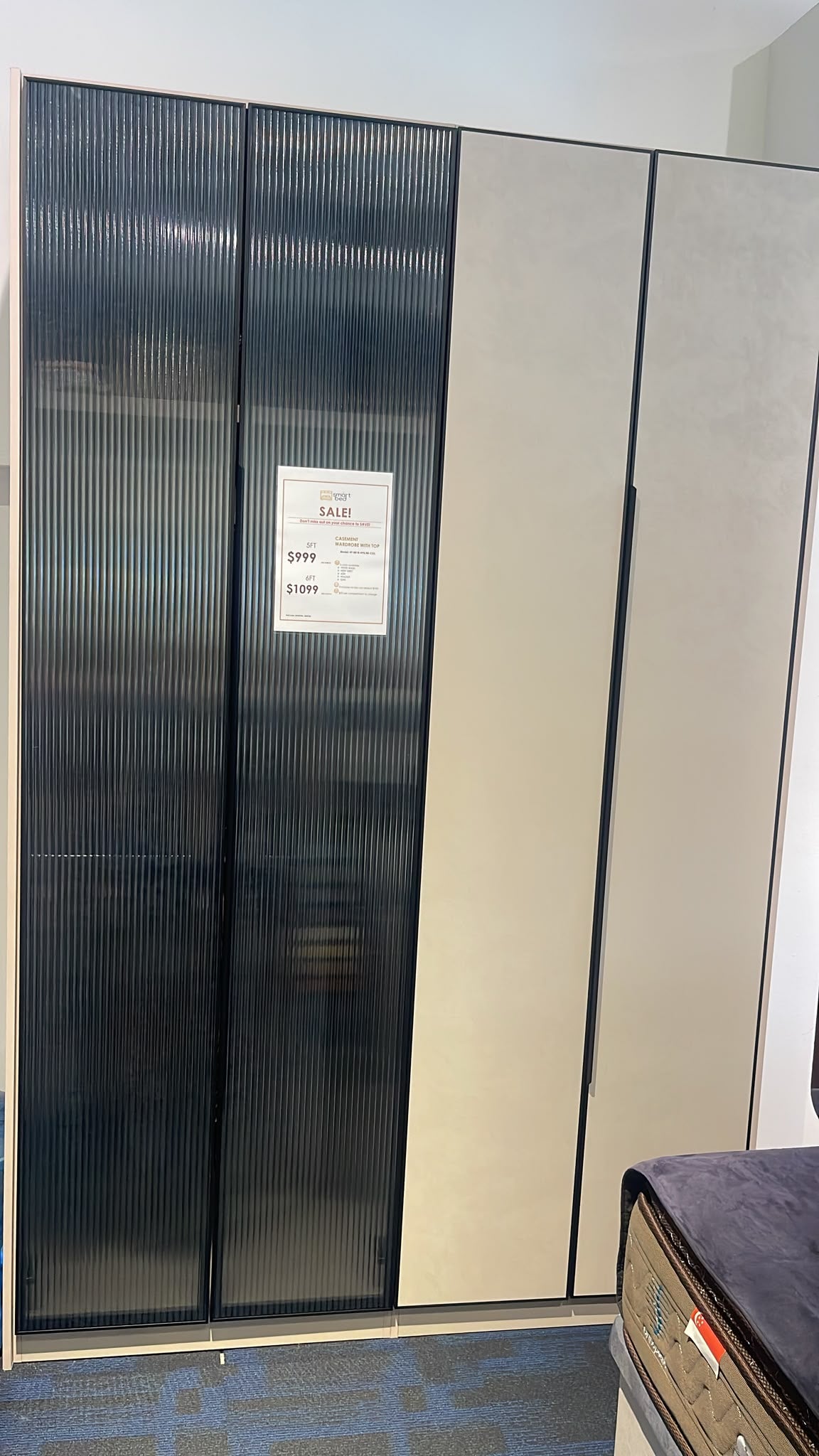 8FT X 5FT Wardrobe | Display Clearance | 1 Pc Only | $499 Nett