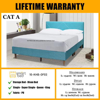 SMARTBED | Divan Bedframe l 10-KHB-OF03 l CAT A