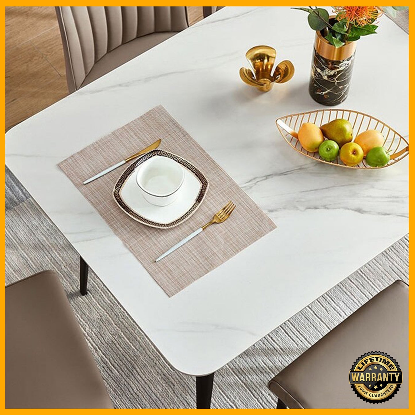 SMARTBED | Dining Table Set with 4 Chair (sintered stone Top)