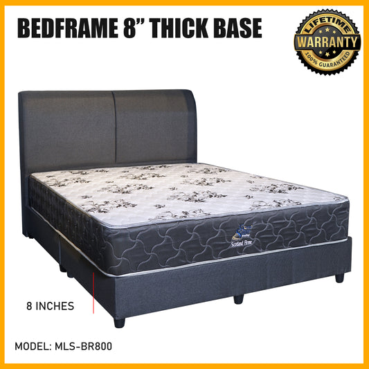 SMARTBED |  Queen Size Bedframe 8" Thick Base with 15cm Headboard