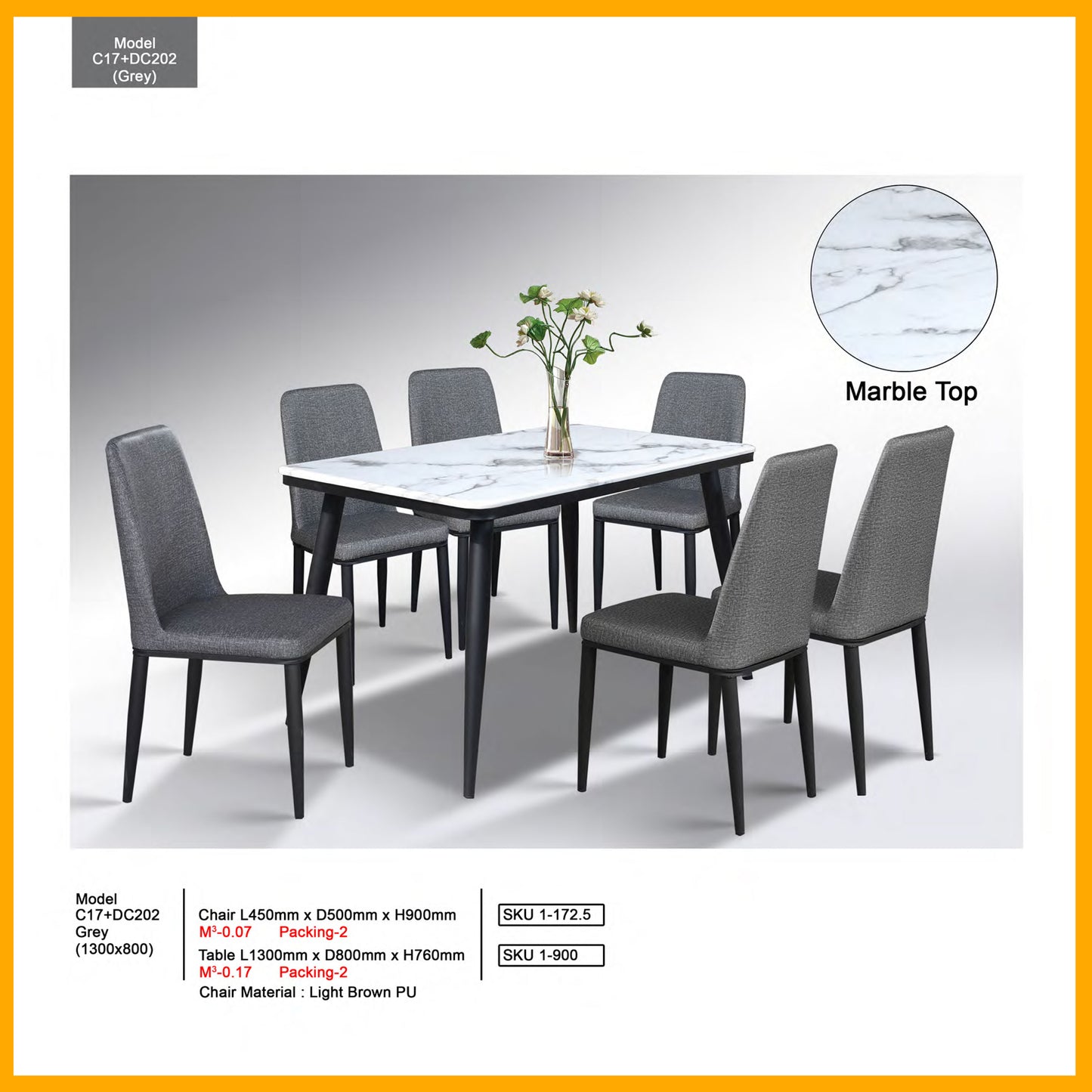 SMARTBED | Dining Table Only | C17+DC202GREY
