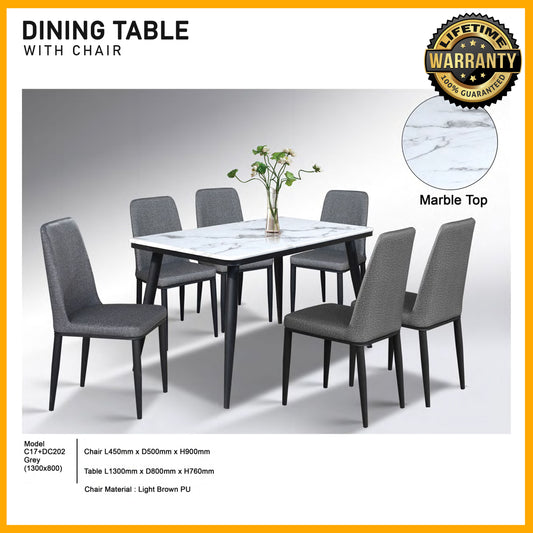 SMARTBED | Dining Table with Chair | C17+DC202GREY