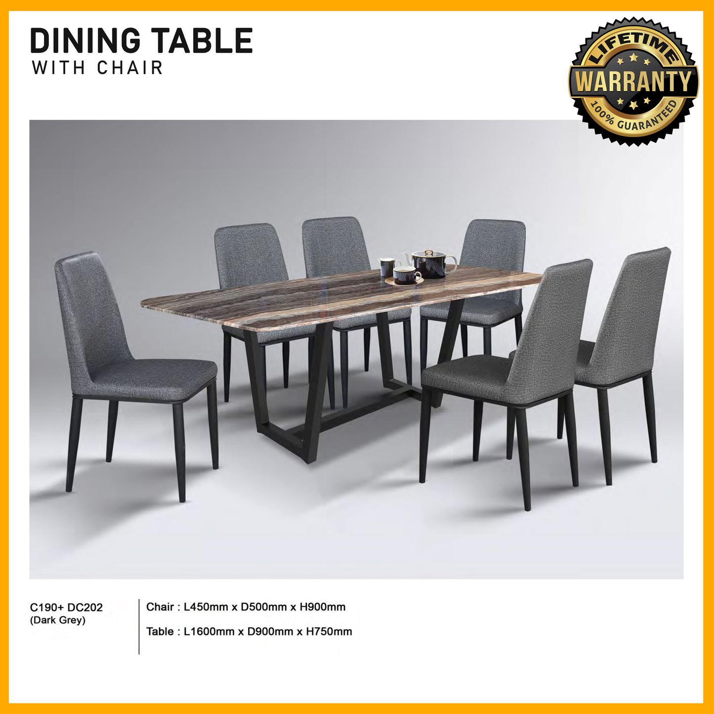 SMARTBED | Dining Table with Chair | C190+DC202