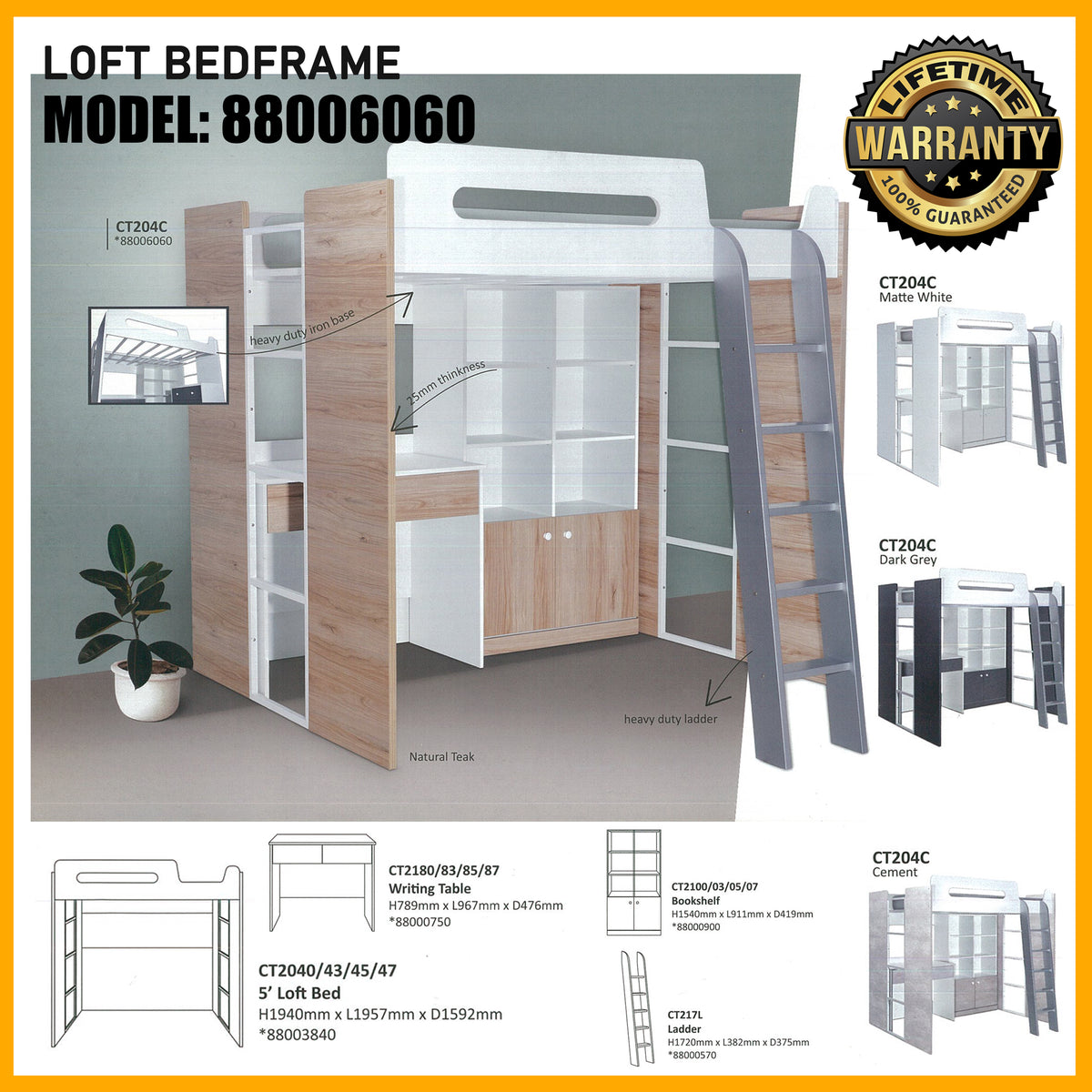 SMARTBEED | LOFT BEDFRAME | 88006060