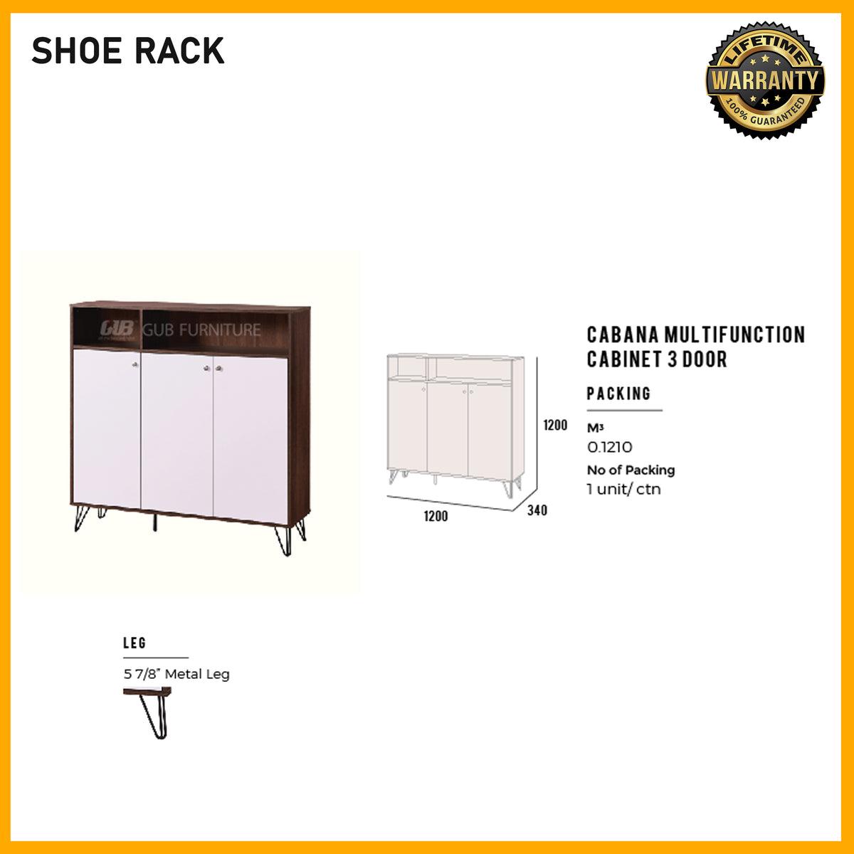 SMARTBED | Multifunctional Cabinet 3 Doors | Cabana