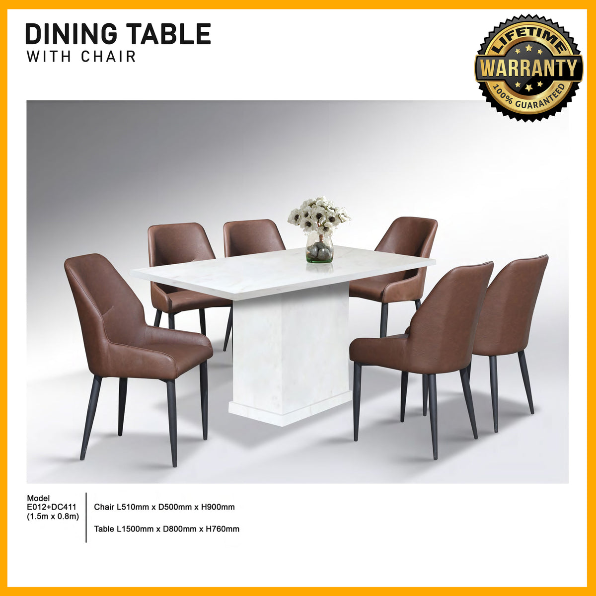 SMARTBED | Dining Table with Chair | E012+DC411
