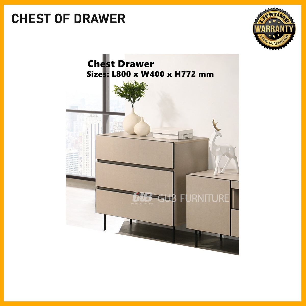SMARTBED | SMARTBED | Chest Drawer - L800xW400xH772mm