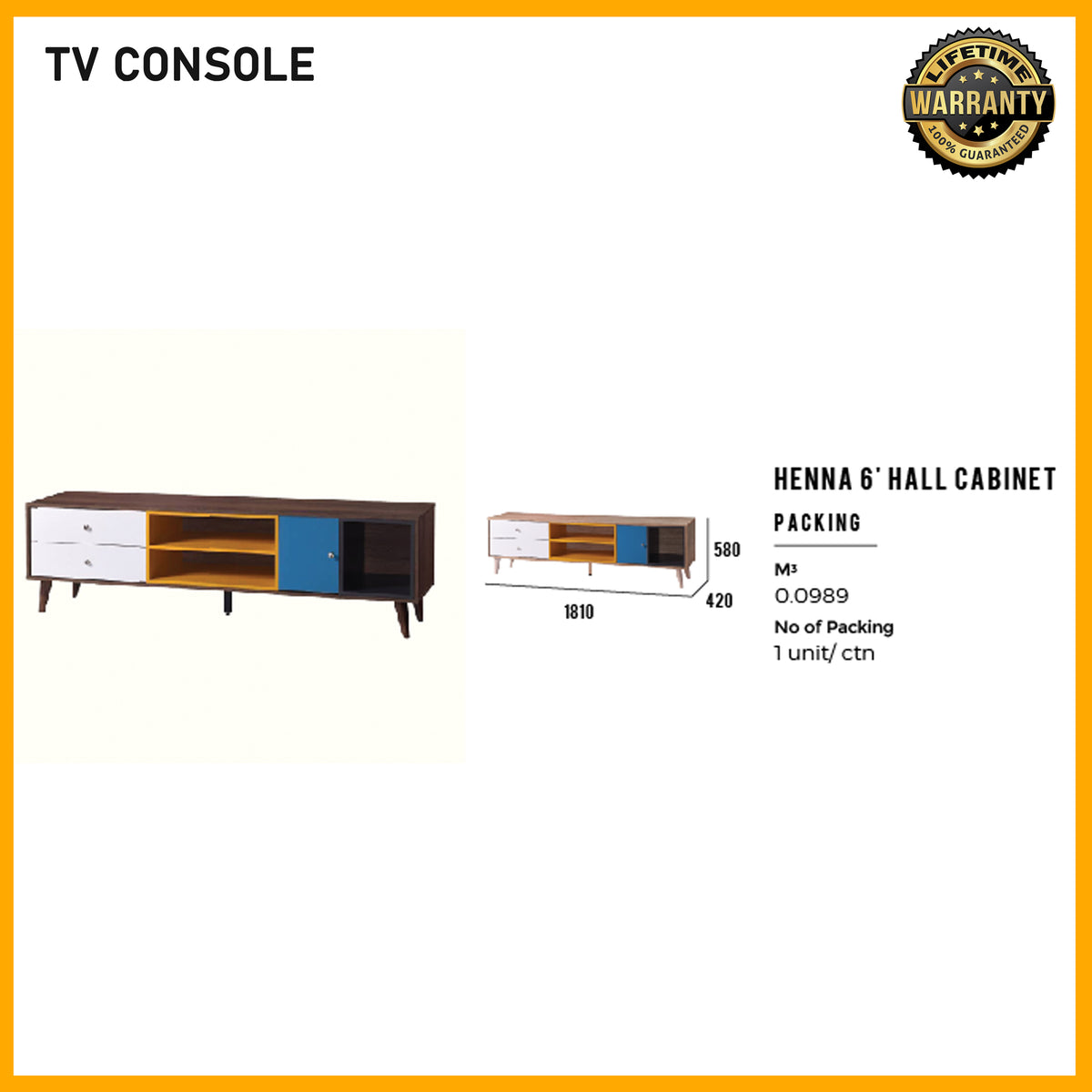 SMARTBED | Hall Cabinet - Henna