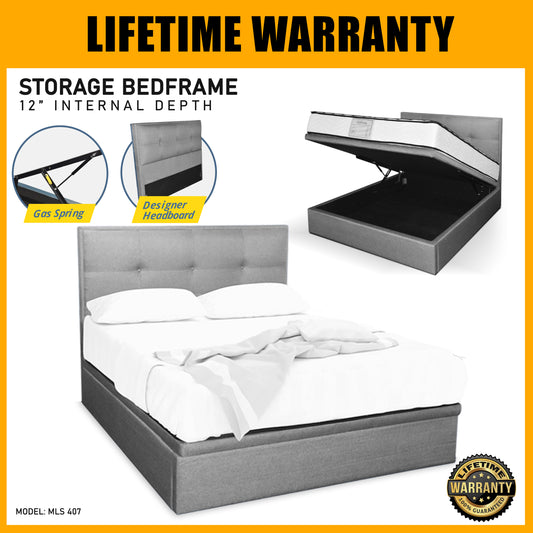 SMARTBED | Queen Storage Bed with Spring Mattress