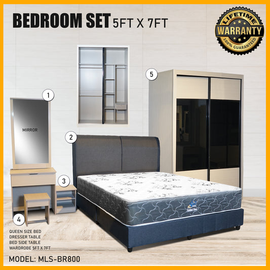 SMARTBED | Bedroom Set 5ft x 7ft | MLS-BR800