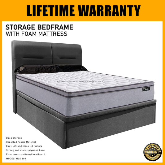 Storage Bedframe with Foam Mattress | MLS 1588