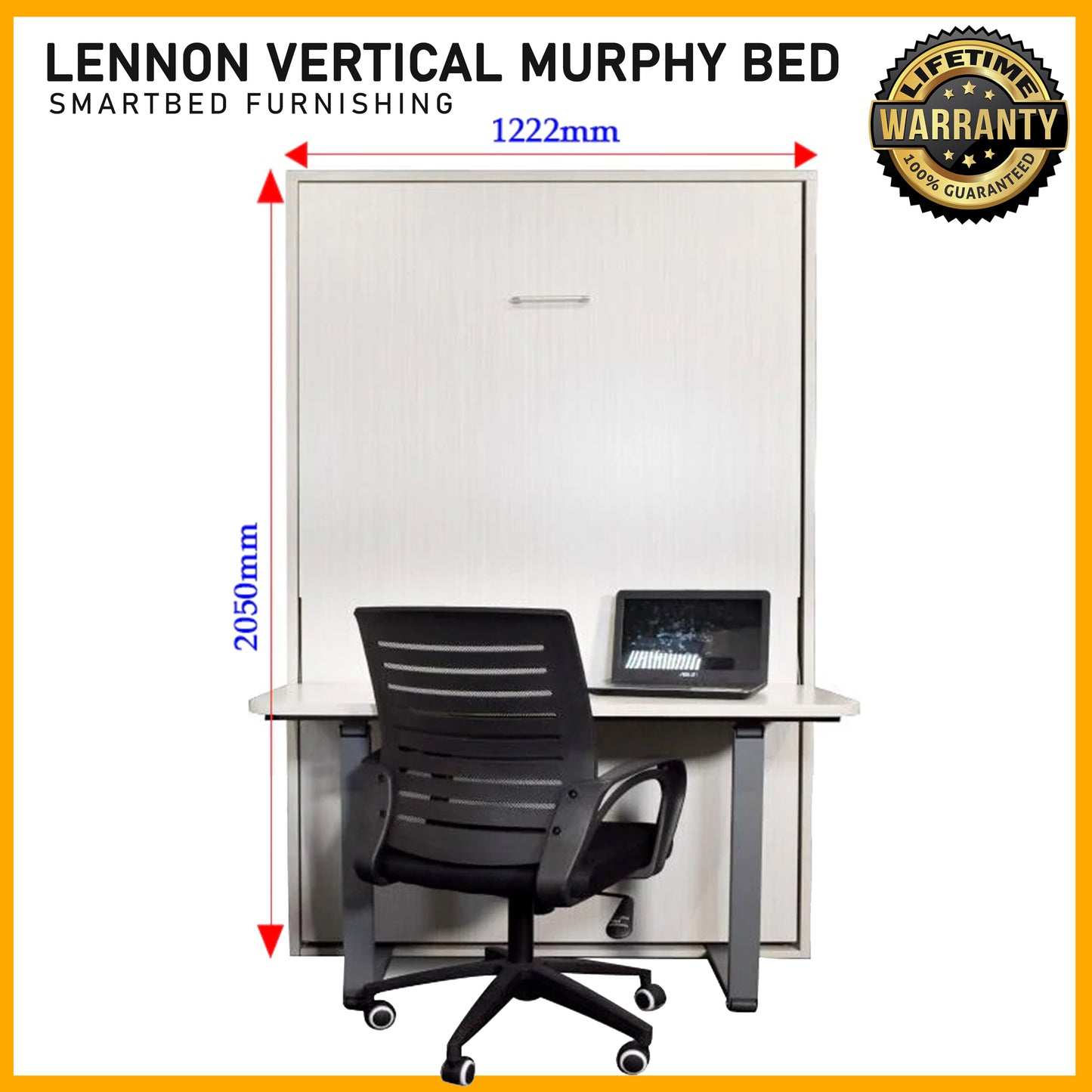 SMARTBED | Lennon Vertical Murphy Bed