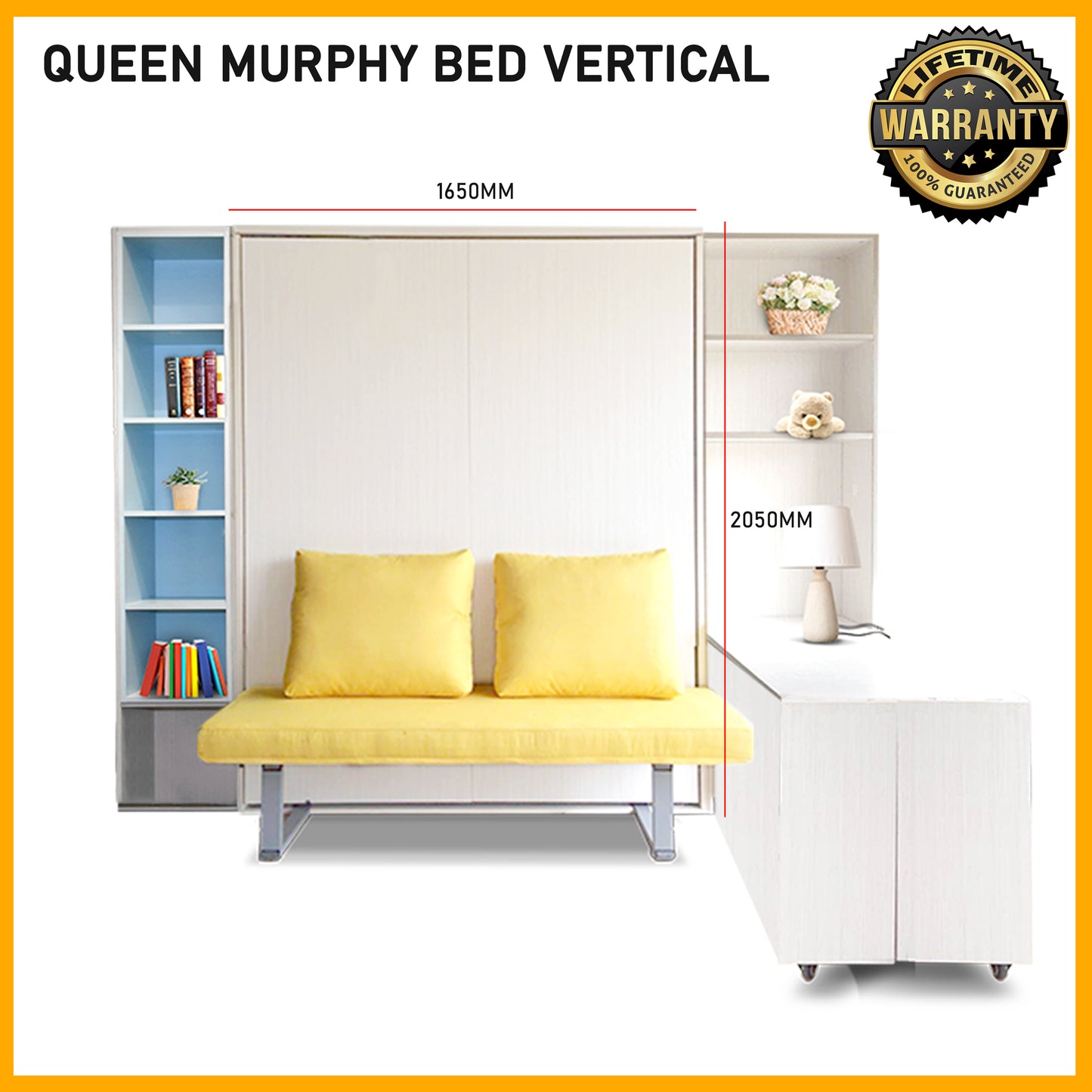 SMARTBED | Queen Murphy Bed Vertical
