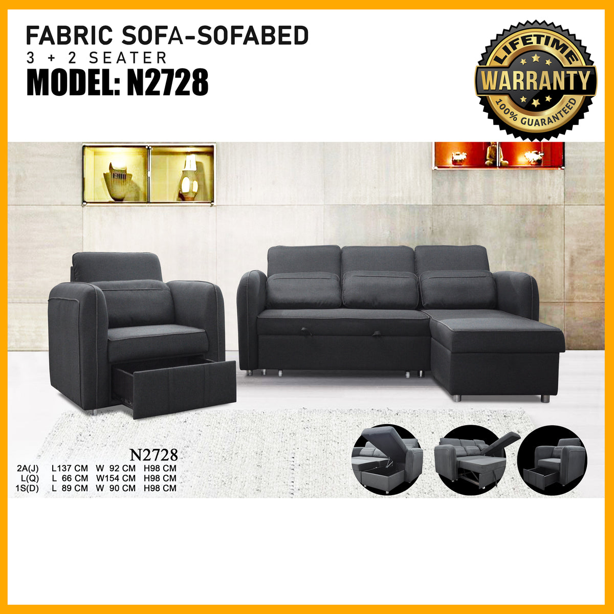 SMARTBED | SOFABED | N2728