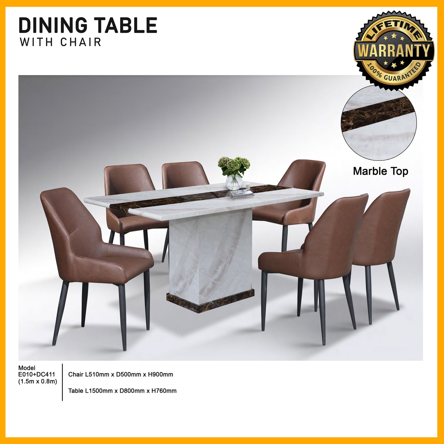 SMARTBED | Dining Table with Chair | E010+DC411