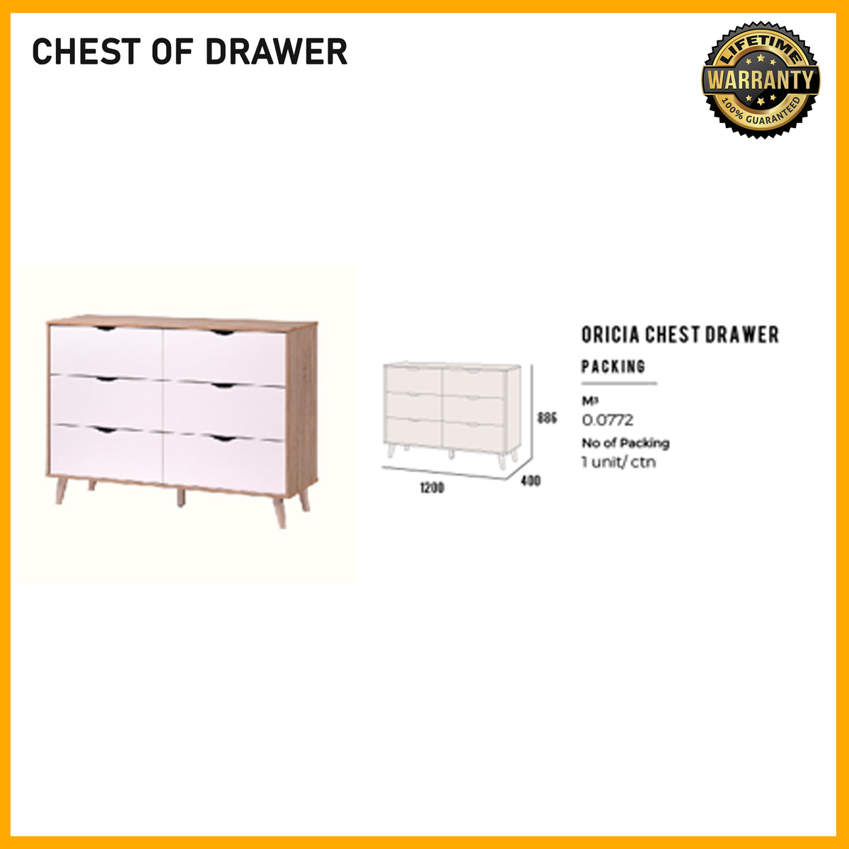 SMARTBED | Oricia Chest Drawer