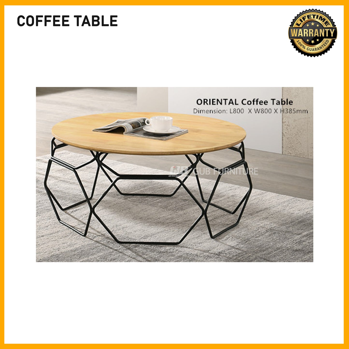 SMARTBED | Coffee Table | Oriental - L800xW800xH385mm