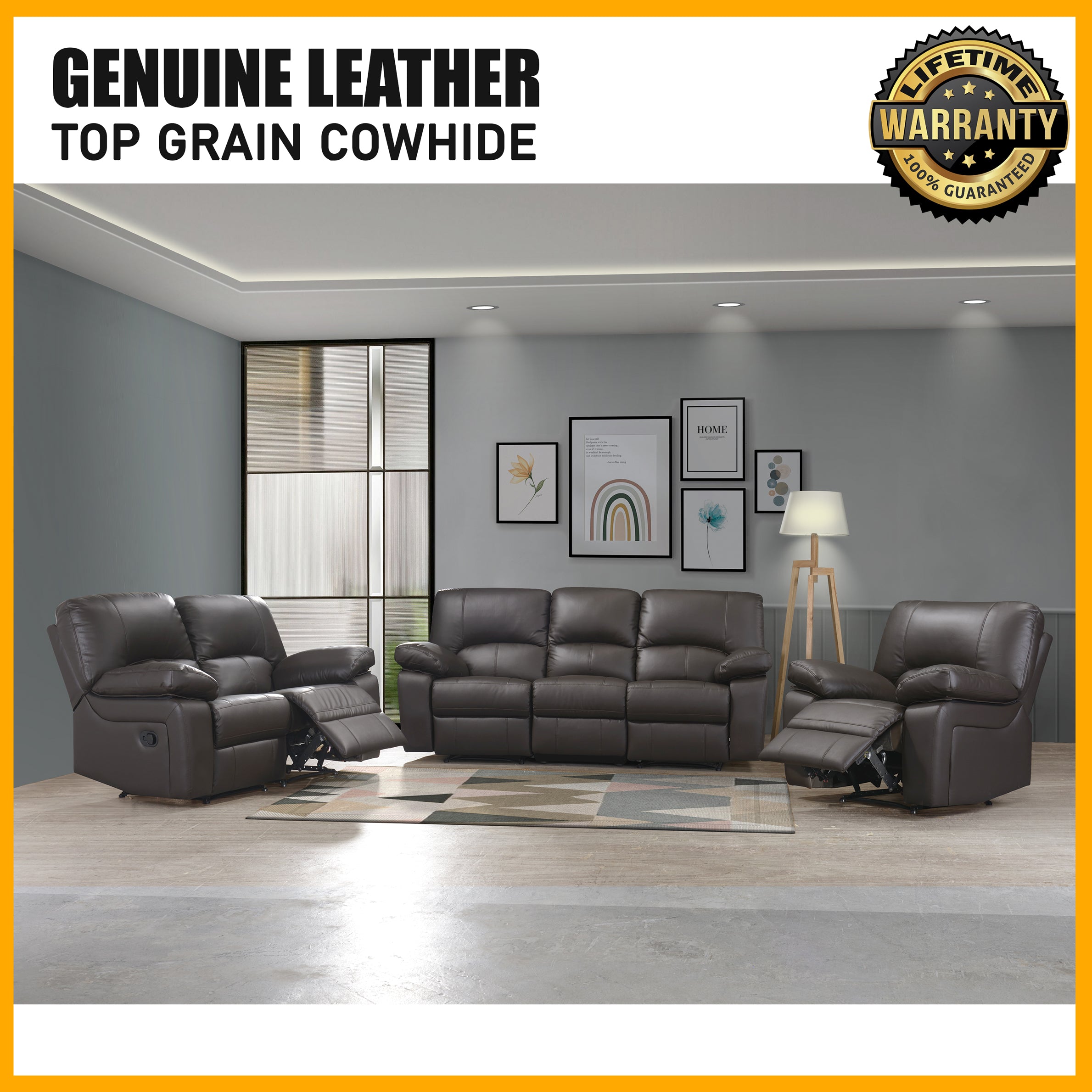 Smartbed Cacini Leather Sofa 3 2