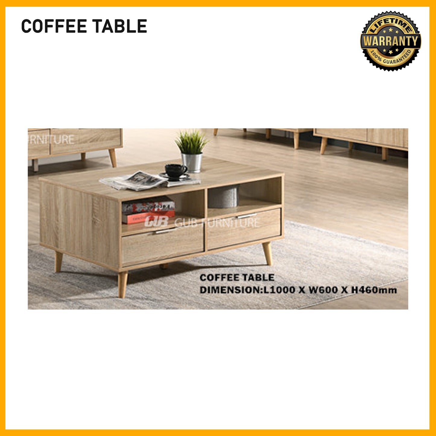 SMARTBED | Coffee Table | Togo Series - L1000xW600xH460mm