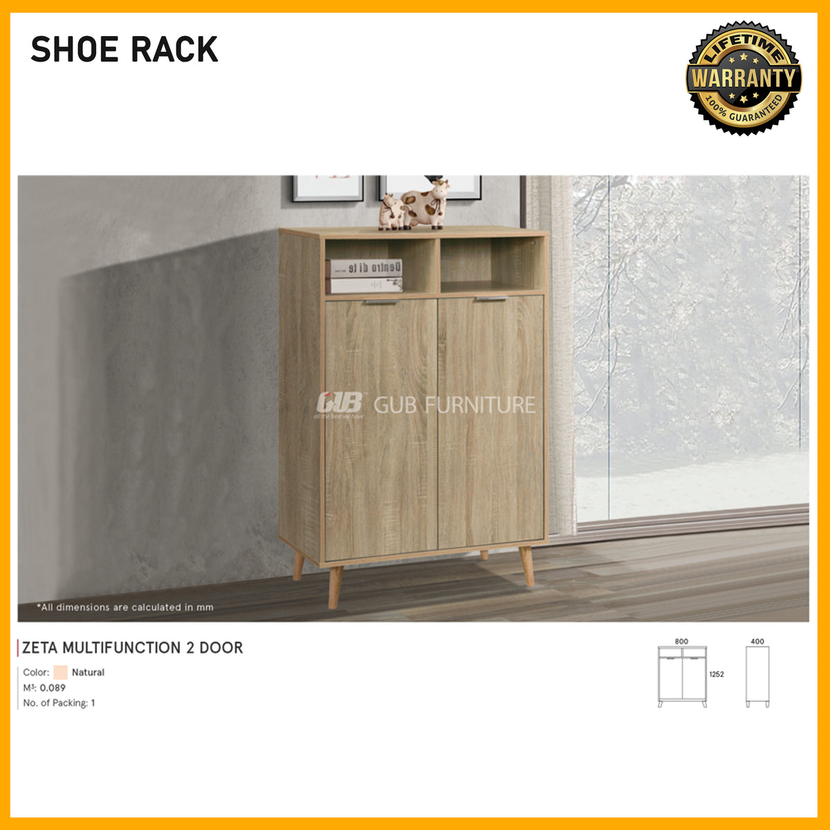 Zeta Multifunction 2 Door - 800x1252 l 400